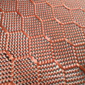 Carbon aramid hybrid fabric colored hexagon carbon aramid jacquard fabric Factory